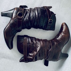 Aldo Brown Slouchy mid Calf Boots